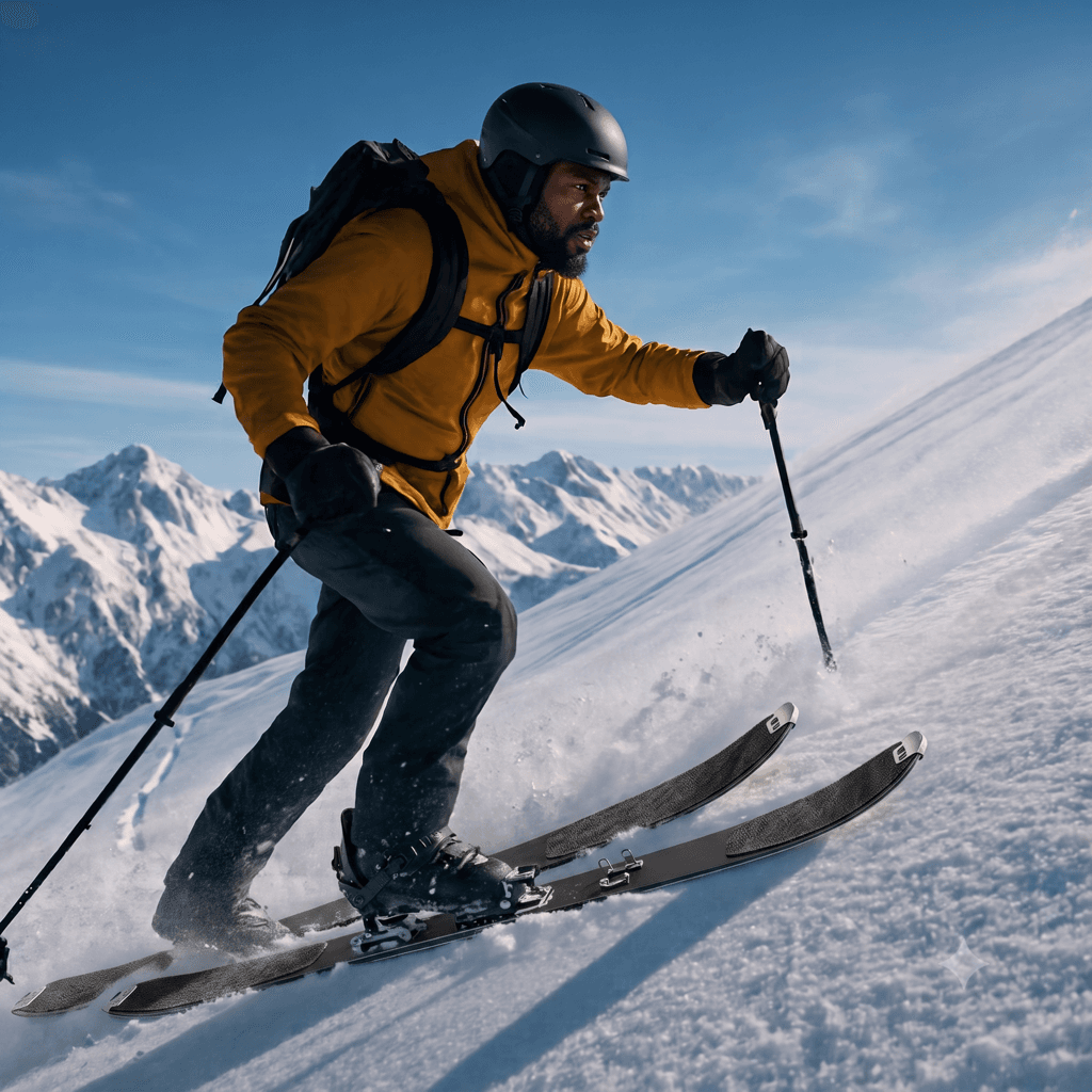 Rider w akcji - Splitboard